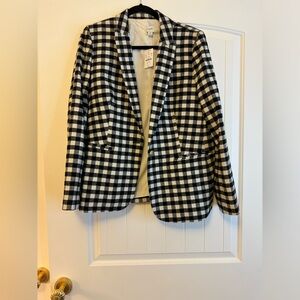 J.Crew checkered blazer